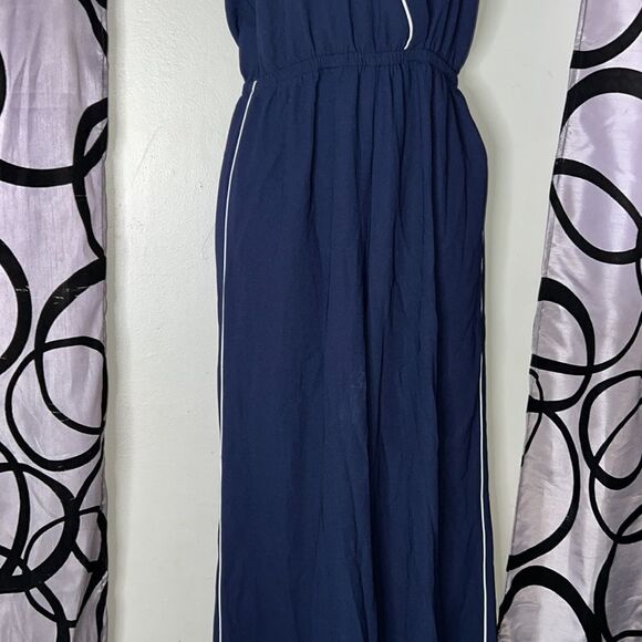 Forever 21 Contemporary Navy Blue Jumpsuit Small - Picture 7 of 14